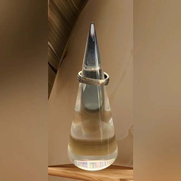 Vintage Sterling Silver Green Jade Mermaid Jewelry Ring - Picture 8 of 8